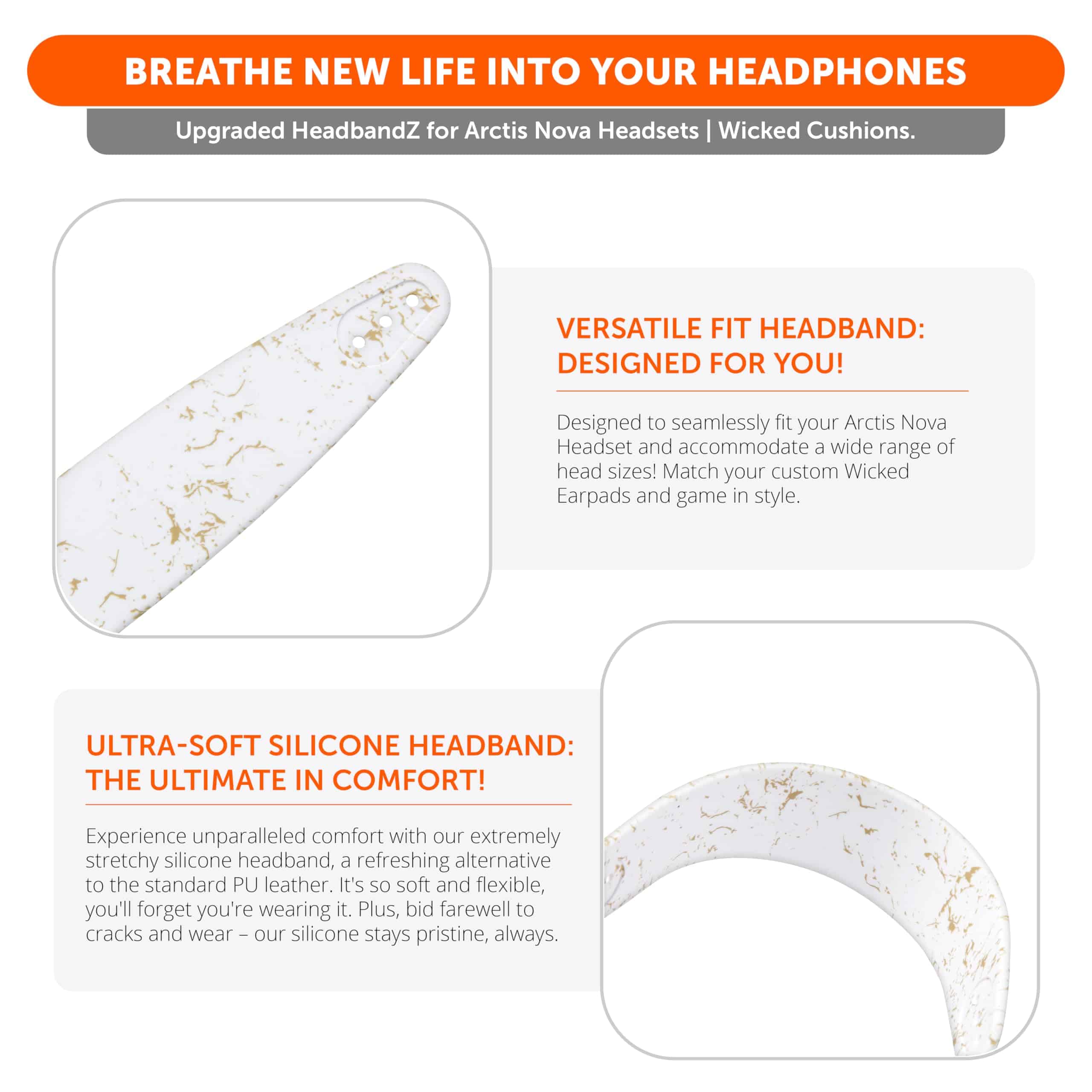 WC HeadbandZ Arctis Nova - Banda para Cabeza de Silicona - Imagen 4