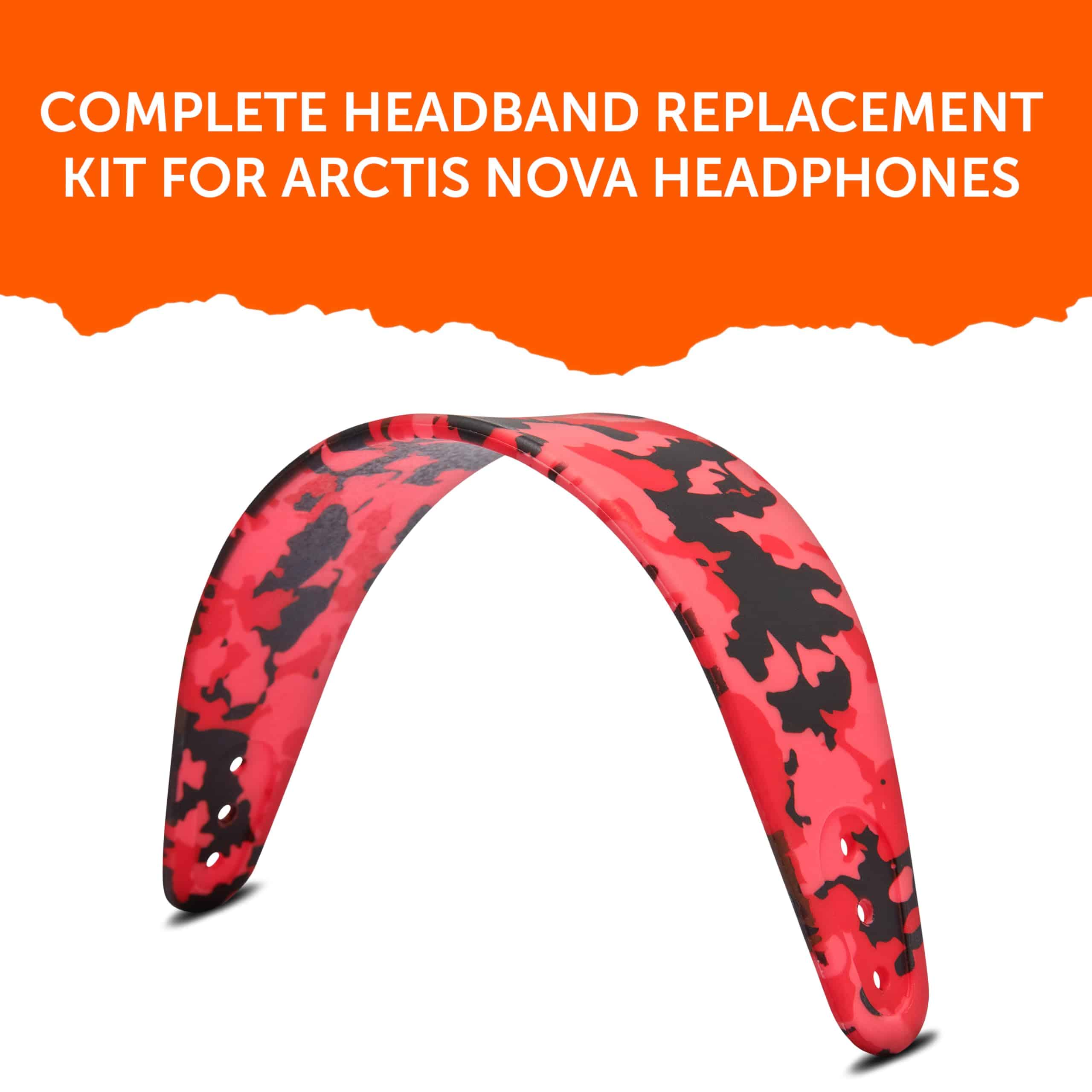 WC HeadbandZ Arctis Nova - Diadema de -Rojo Camuflaje - Imagen 6