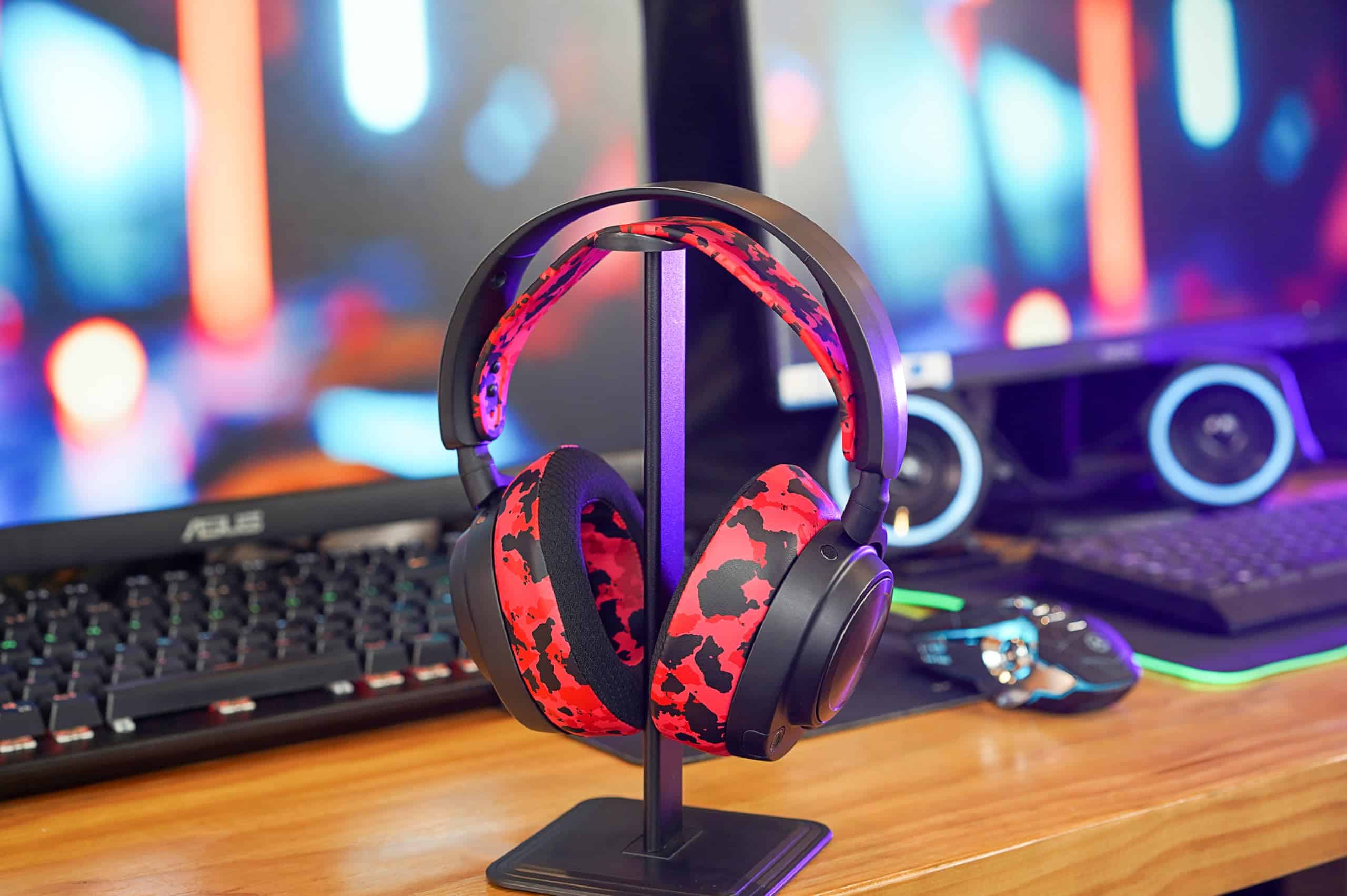 WC HeadbandZ Arctis Nova - Diadema de -Rojo Camuflaje - Imagen 5