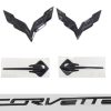 Emblema delantero y trasero de Corvette C7 2014-2019 y