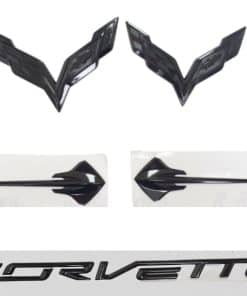 Emblema delantero y trasero de Corvette C7 2014-2019 y