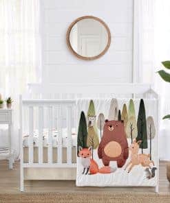 Set de Ropa de Cama para Cuna de Bebé de 3 Piezas Sweet