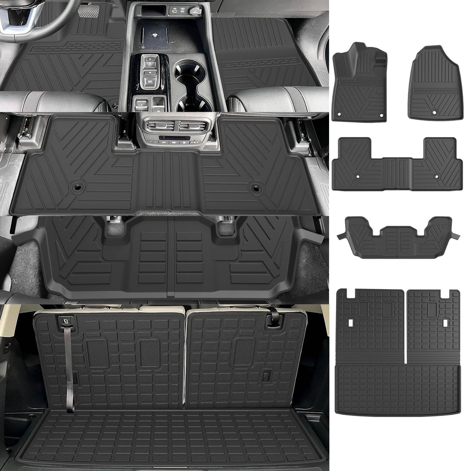Tapetes para Piso Compatible con Honda Pilot 2023-2025