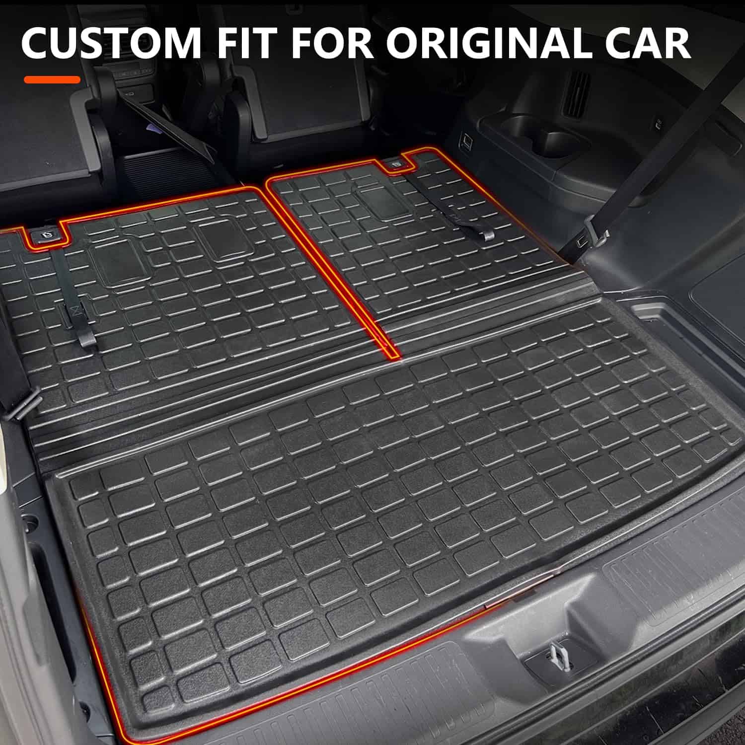 Tapete de carga powoq compatible con Honda Pilot 2023 2024 - Imagen 3