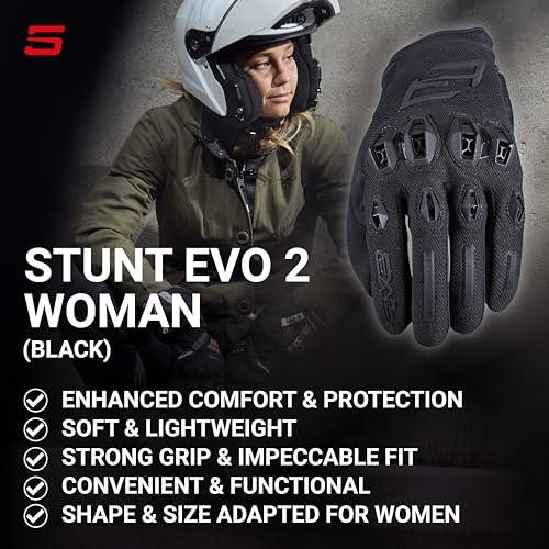 Guantes de moto FIVE GLOVES Stunt EVO 2 -Negro - Imagen 3
