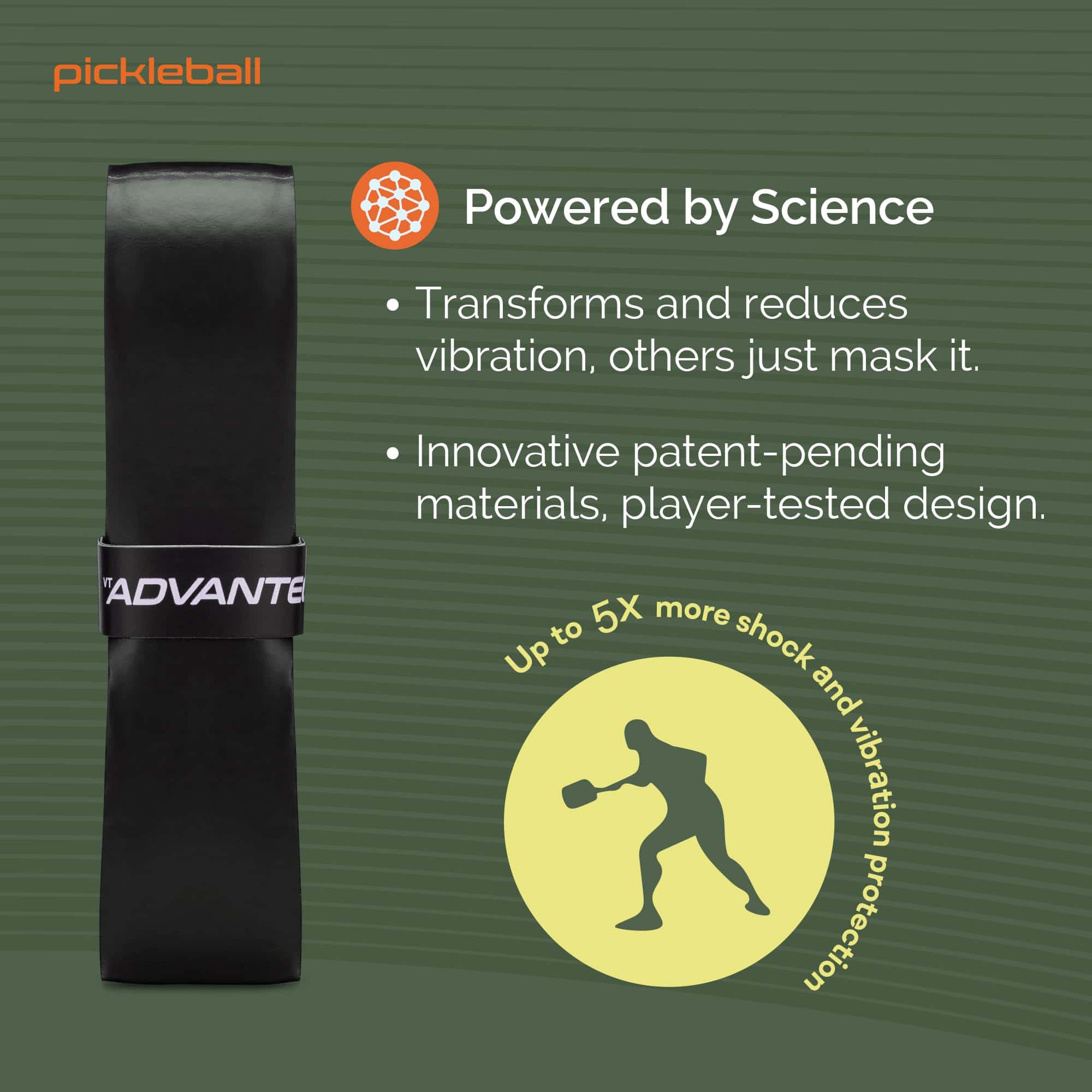 VT Advantec Vibration Dampening Pickleball Paddle Cushion - Imagen 3