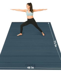Tapete de Yoga Plegable Grande Feetlu: Extra Grueso de 1/3