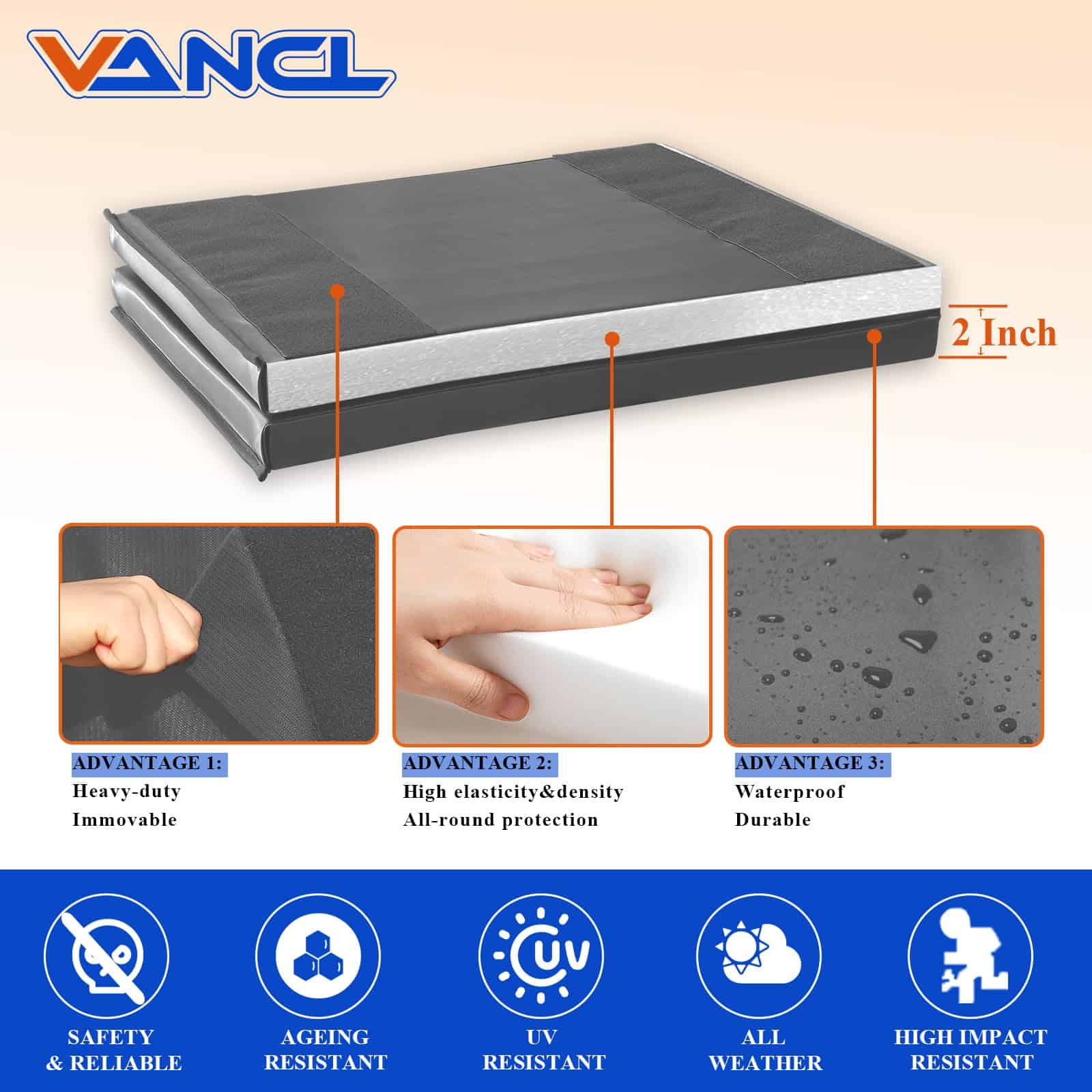 VANCL Acolchado de Pared para Gimnasio 2" Grosor - Imagen 4