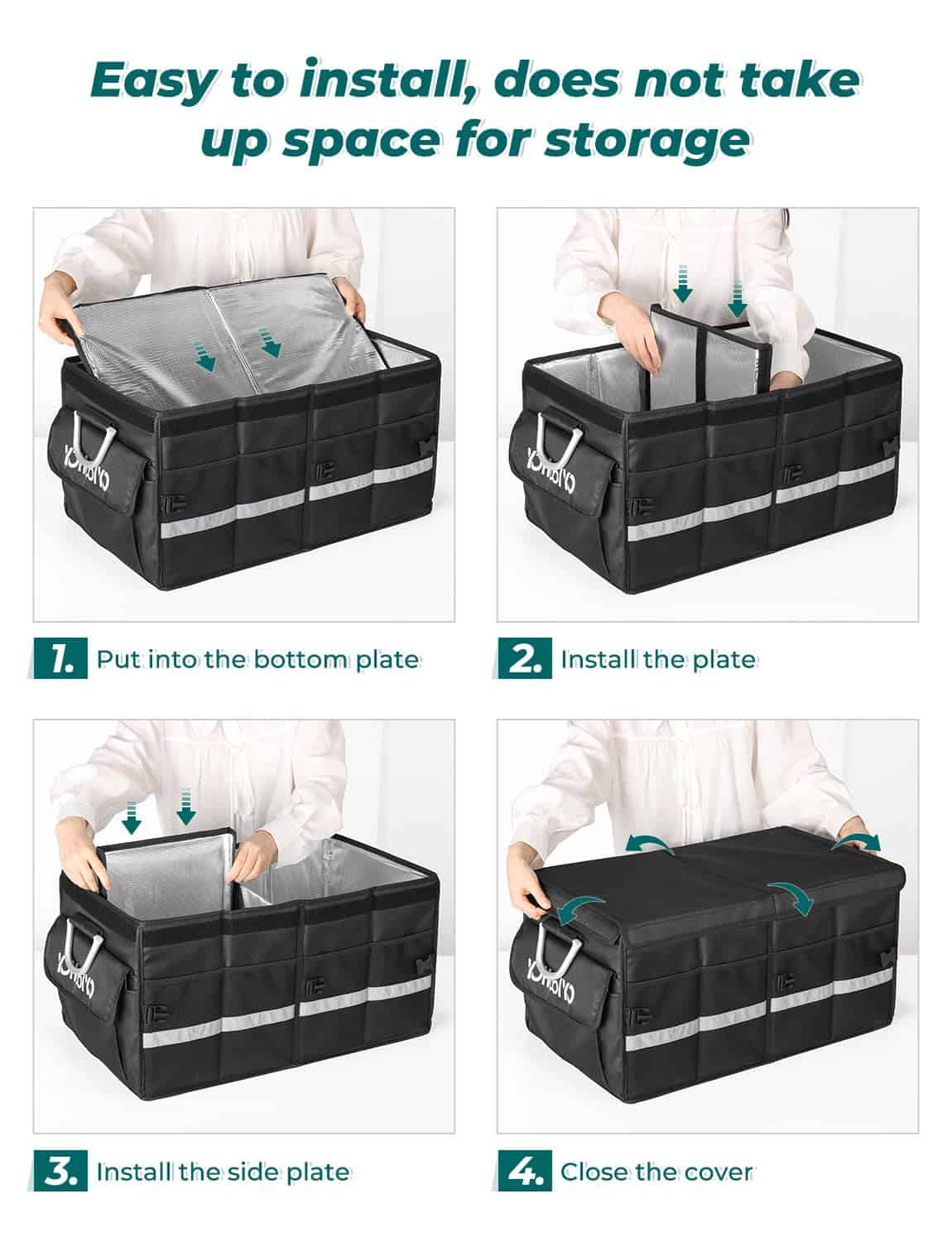 Organizador de maletero de coche YOHOOLYO con nevera Bolsa - Imagen 7