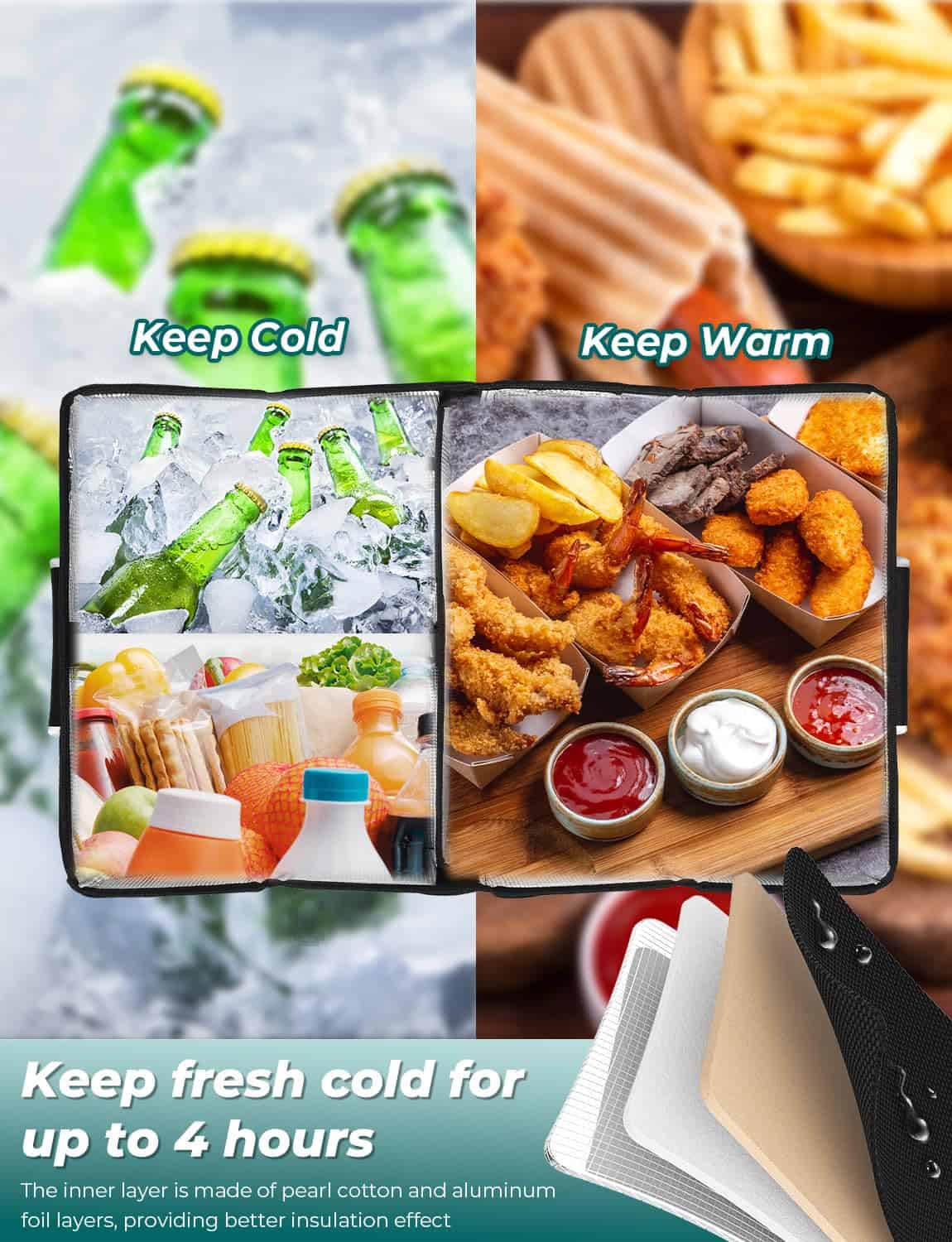 Organizador de maletero de coche YOHOOLYO con nevera Bolsa - Imagen 4