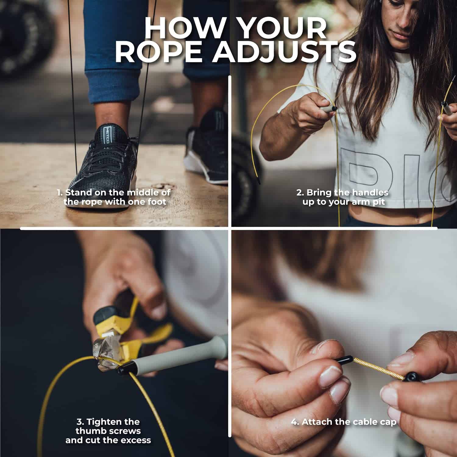 Cuerda PICSIL Sphinx, Cuerda de Salto 360� con Sistema de - Imagen 5