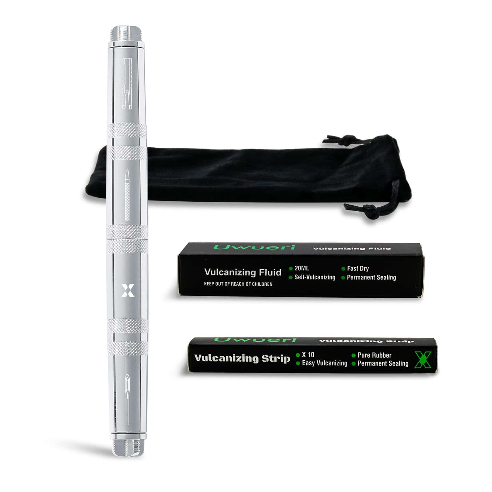 Kit de Reparación de Neumáticos Compacto para -Plata - Imagen 3