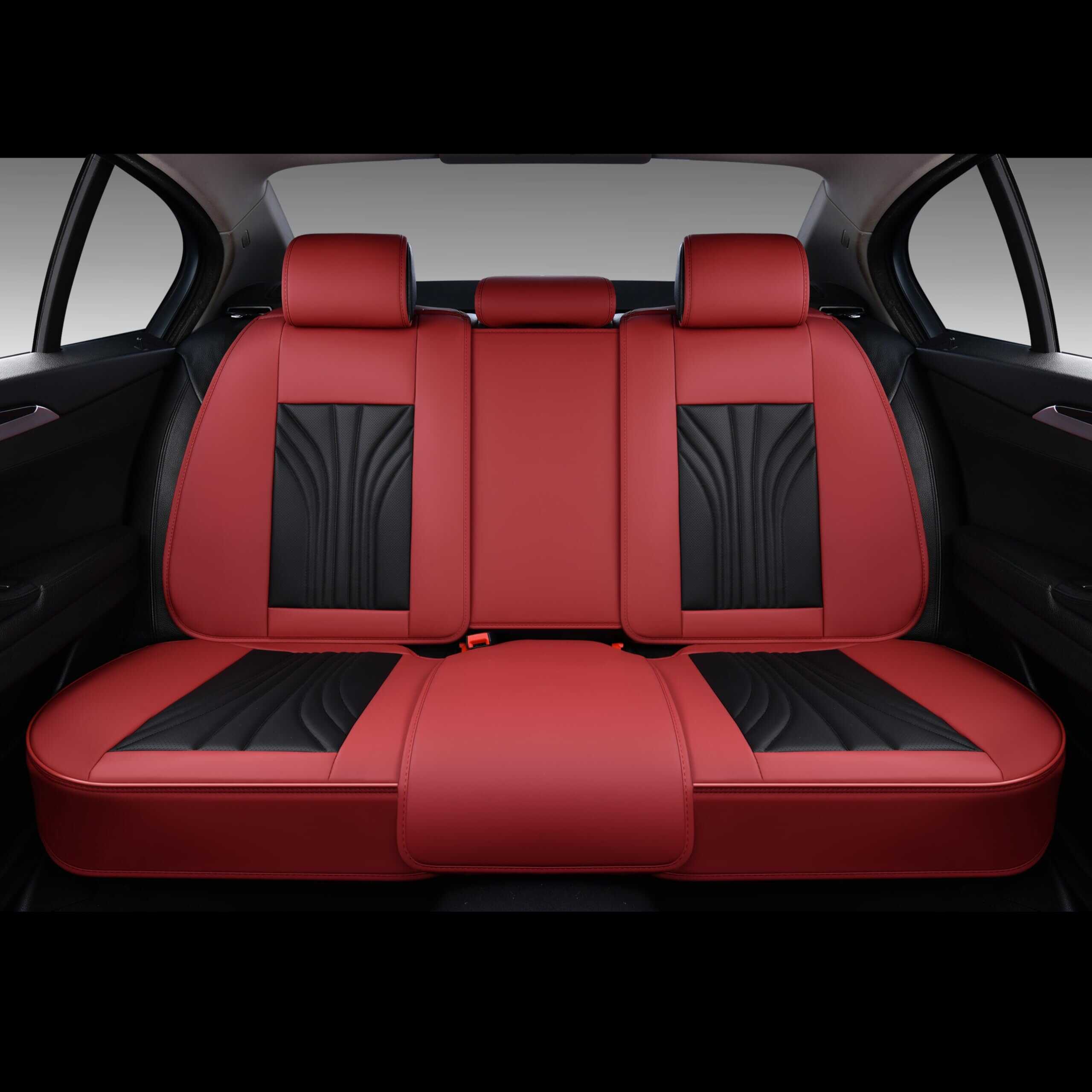 Cubiertas de asiento de cuero FLORICH, juego -Negro - Imagen 6