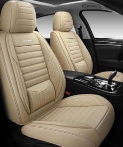 Funda de Asiento delantero de Cuero sintético LEYJOIN,