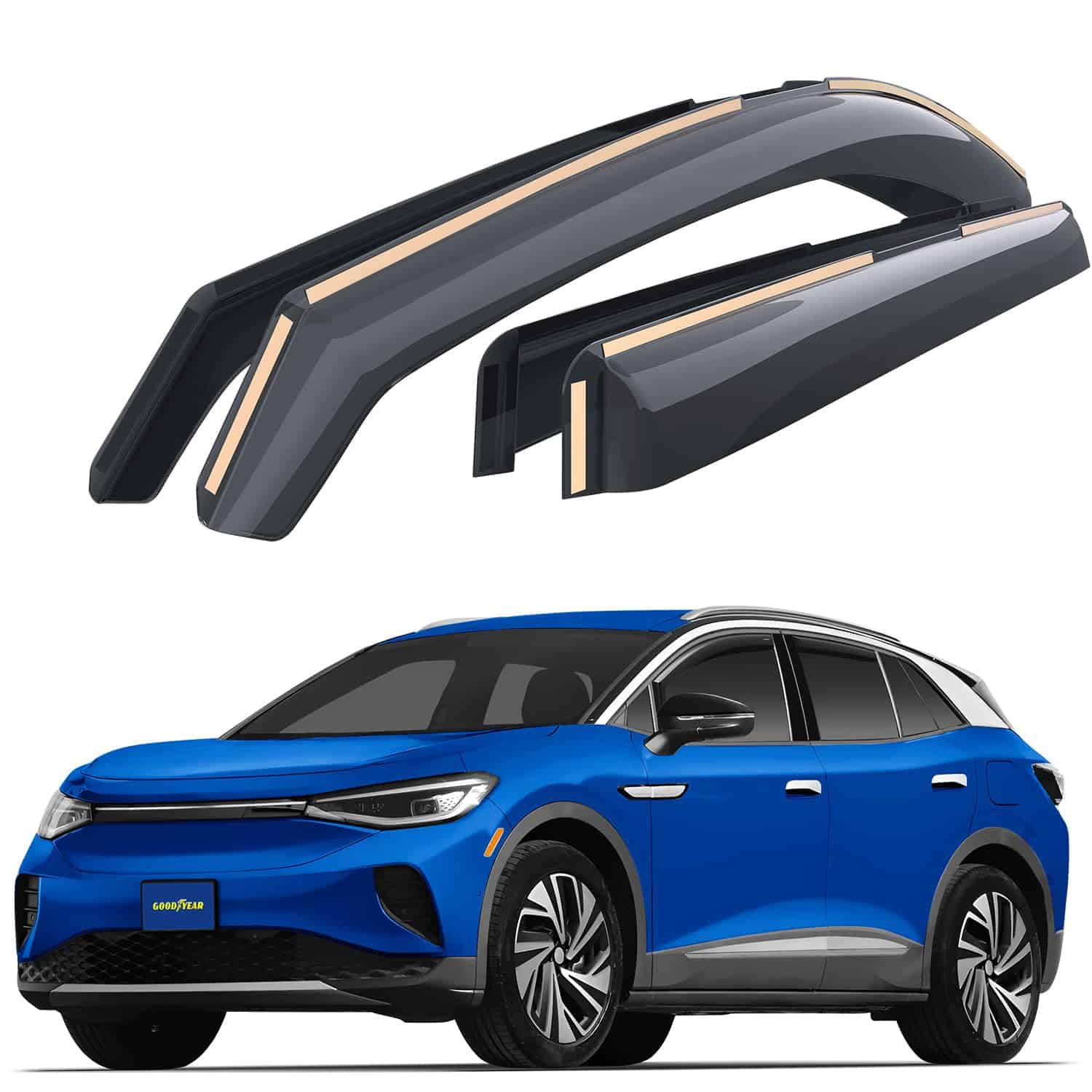 Deflectores de ventana irrompibles Goodyear in-Channel para