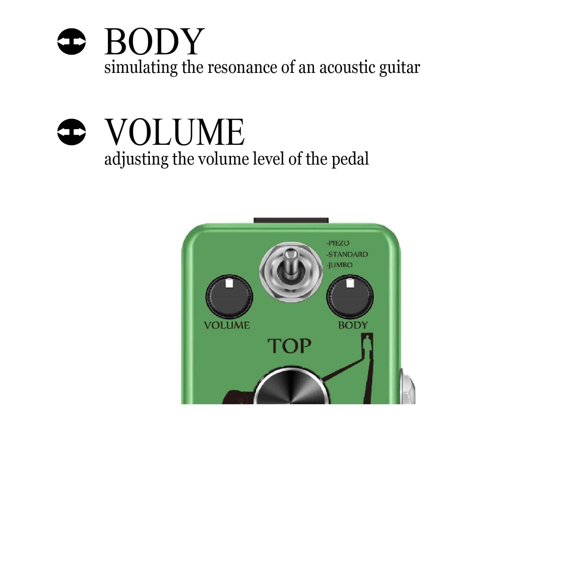 Pedal de Efecto de Guitarra Acústica SOOMME para Pedales - Imagen 4