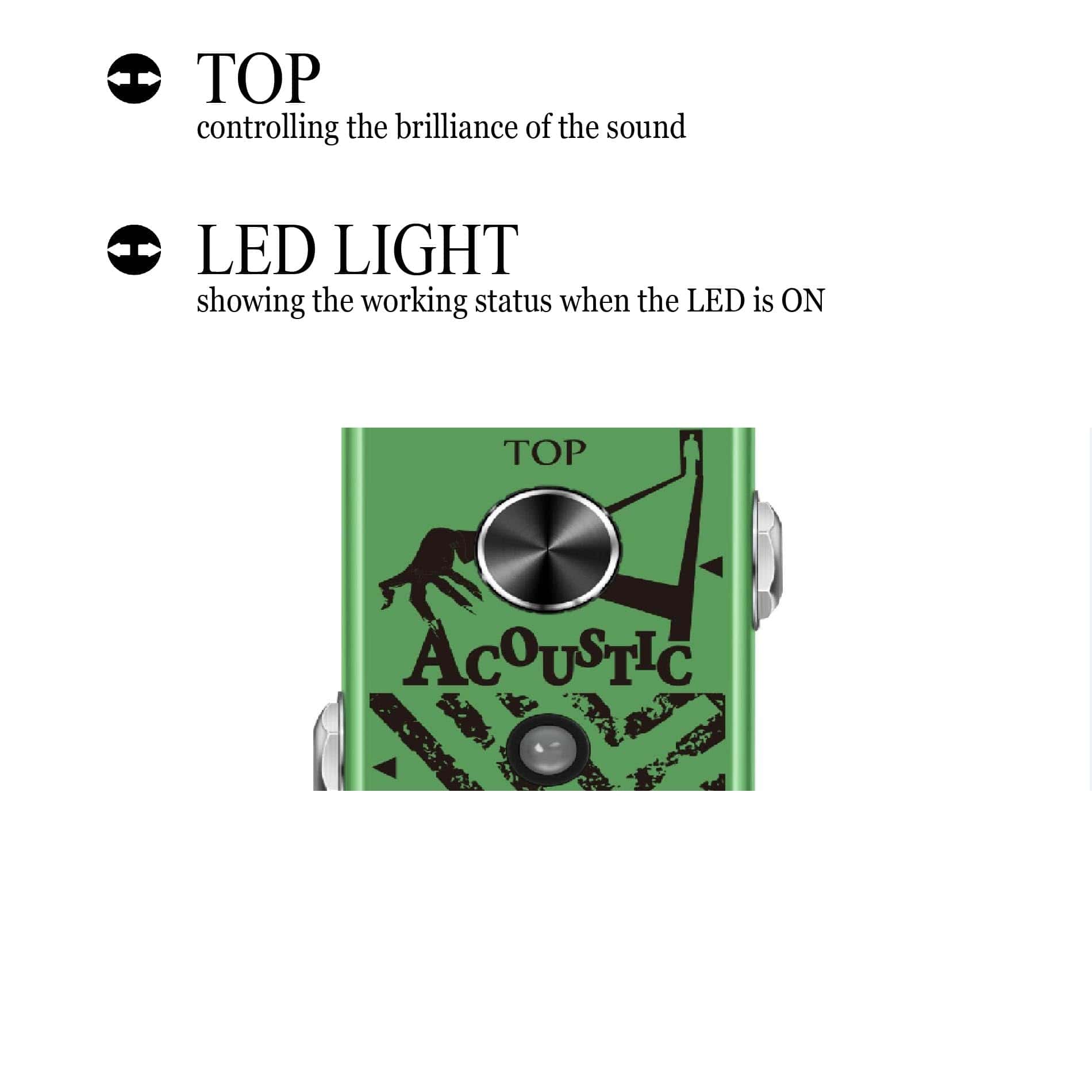 Pedal de Efecto de Guitarra Acústica SOOMME para Pedales - Imagen 5