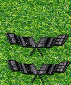 Emblema de guardabarros de 2 piezas para Corvette 1977-79