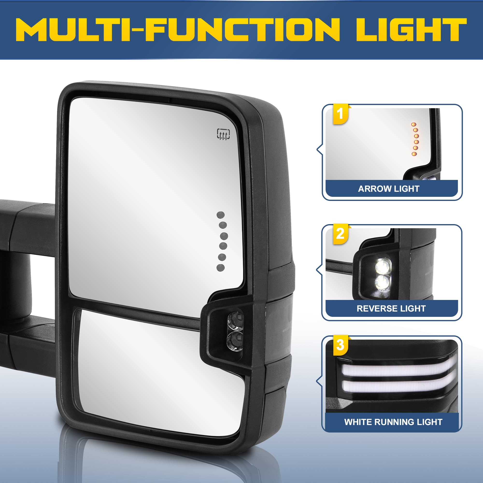 Espejos de remolque con calefacción y energía AUTOSTARSHIP - Imagen 4