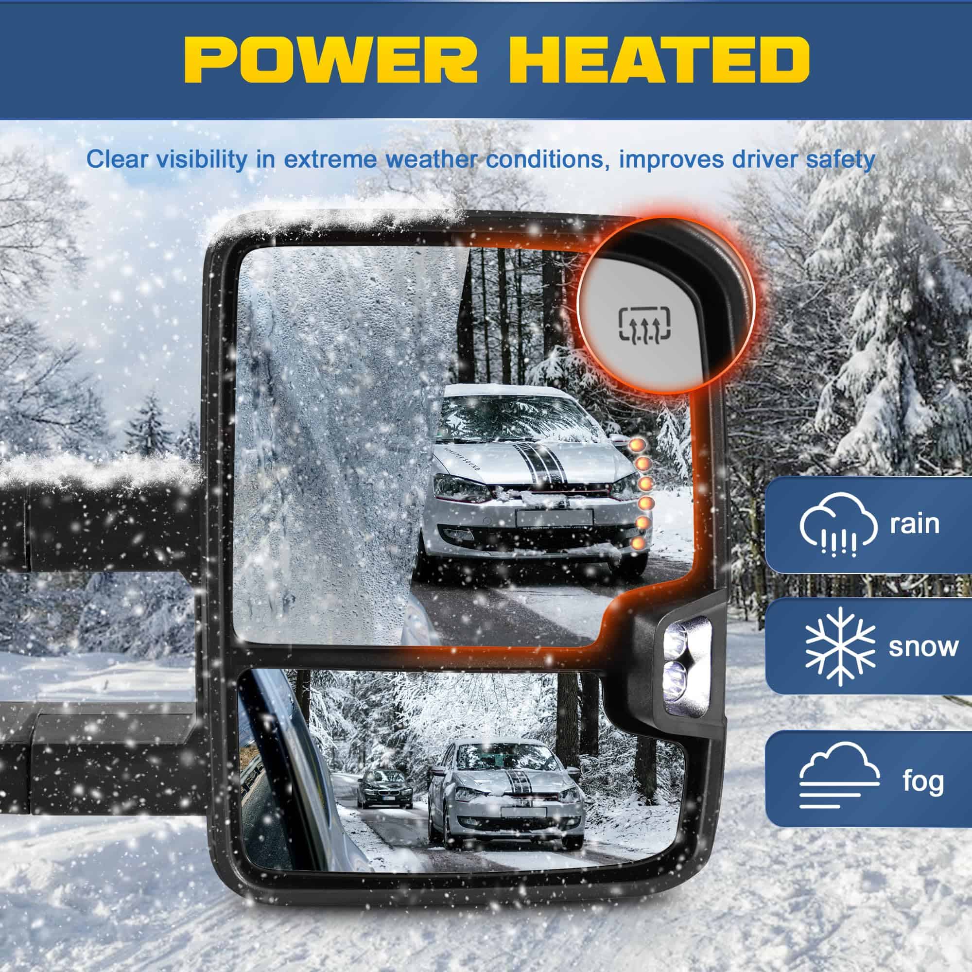 Espejos de remolque con calefacción y energía AUTOSTARSHIP - Imagen 6