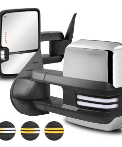 Espejos de Remolque Power Heated Compatibles para Chevy GMC