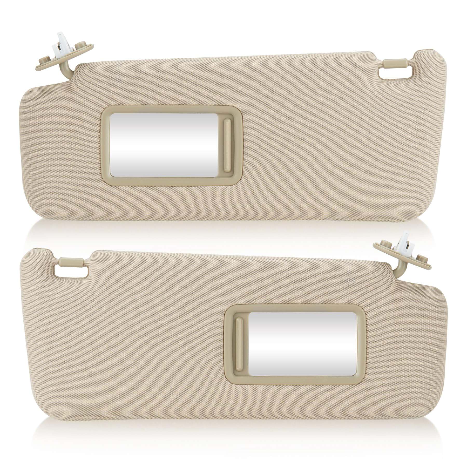 Visera solar beige izquierda del conductor y derecha del
