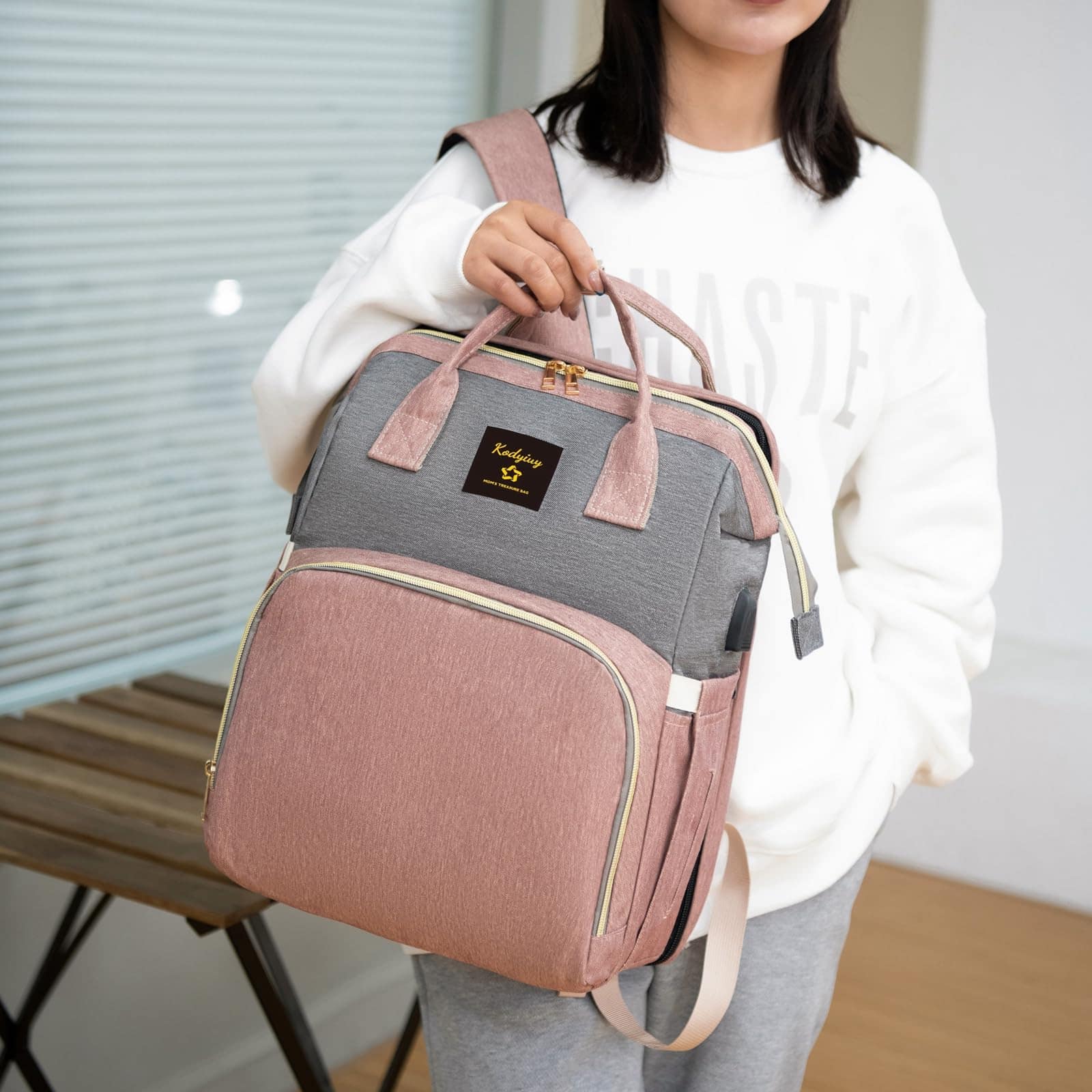 Mochila de Pañales, Bolso de Pañales para Bebé, Bolso - Imagen 7