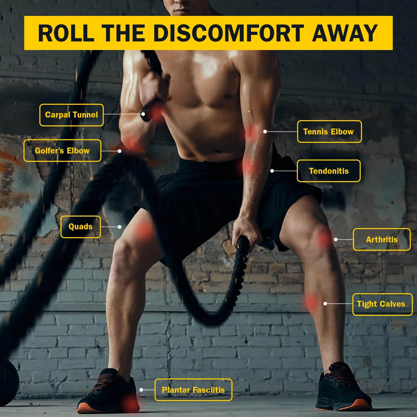 Rolflex The Massage Combo – Rodillo 3 en 1 para Tejido - Imagen 3