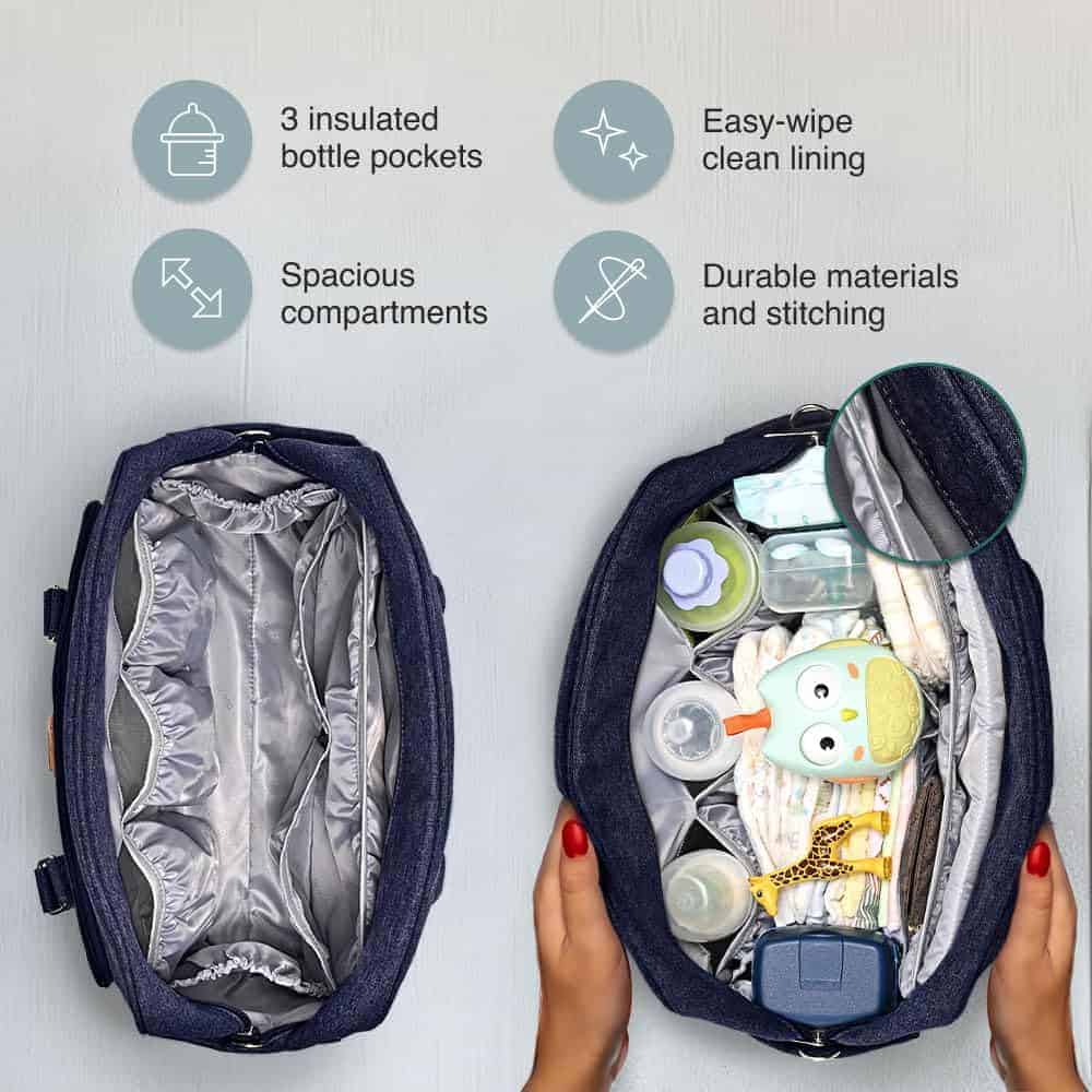 Bolso de Pañales WelaVila Messenger, Bolsos de Bebé Estilo - Imagen 4