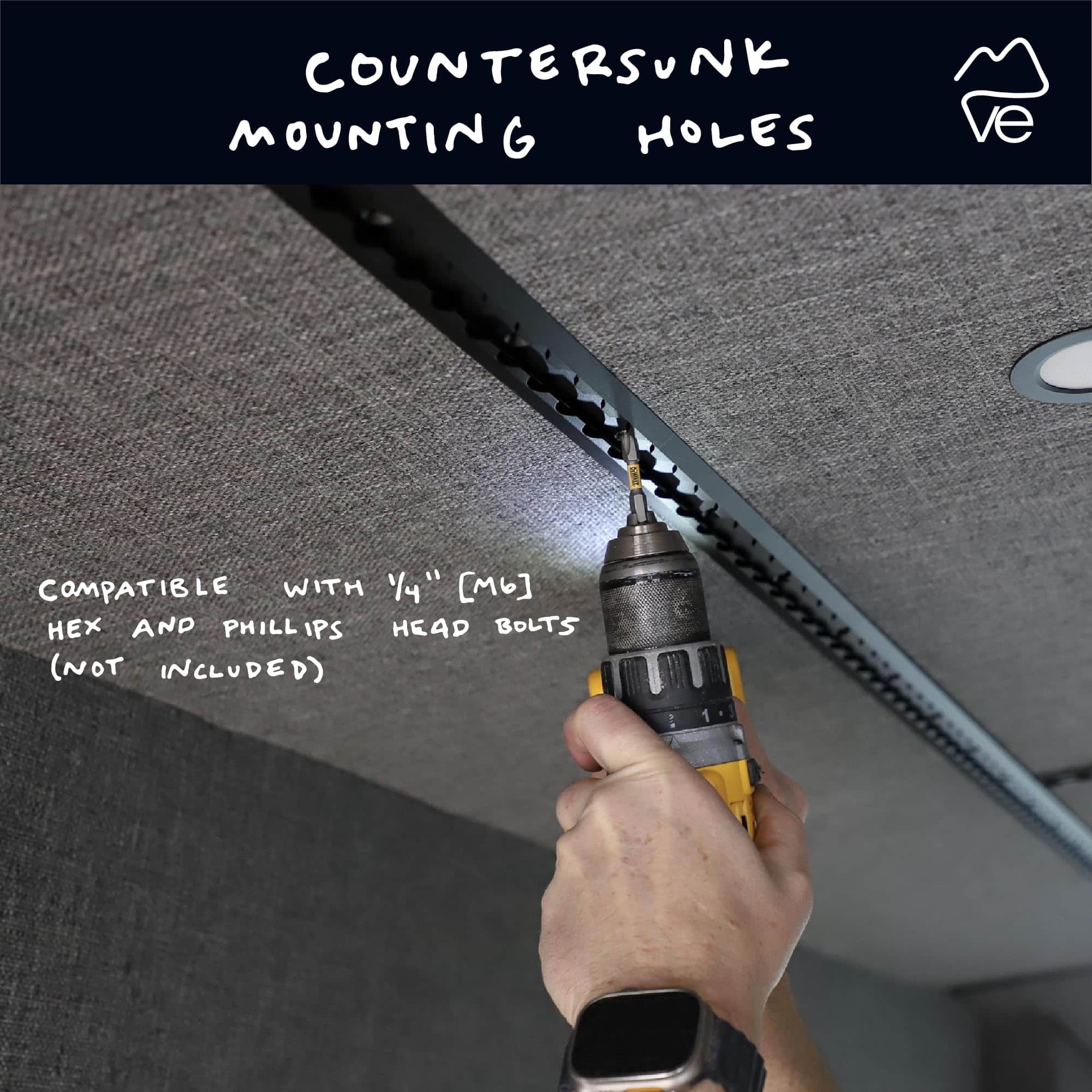 VanEssential 95" Venture Track T-6 de Aluminio L-Track - Imagen 5