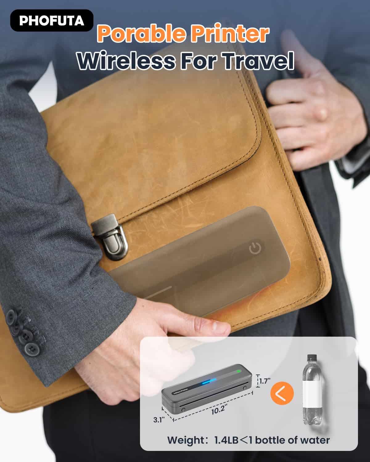 Impresora Portátil PhoFuta M832, Impresoras Inalámbricas - Imagen 4