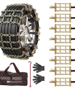 Cadenas de Nieve para Automóvil, Paquete de 8 Cadenas para
