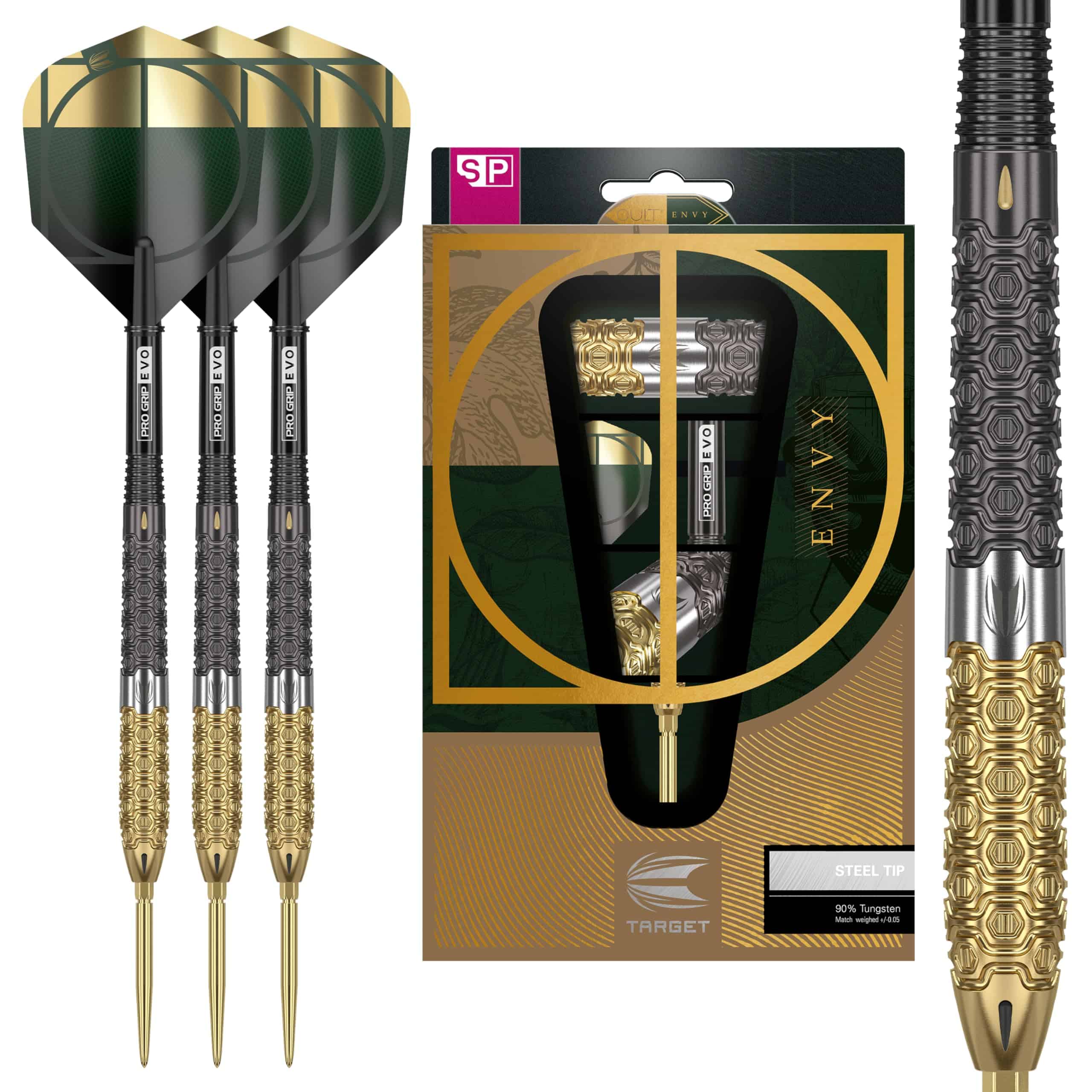 Set de Dardos de Punta de Acero Target Darts -Negro