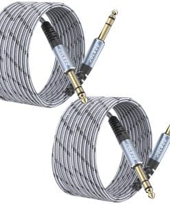 Cable de instrumento TRS de 1/4 de pulgada de JOLGOO 20