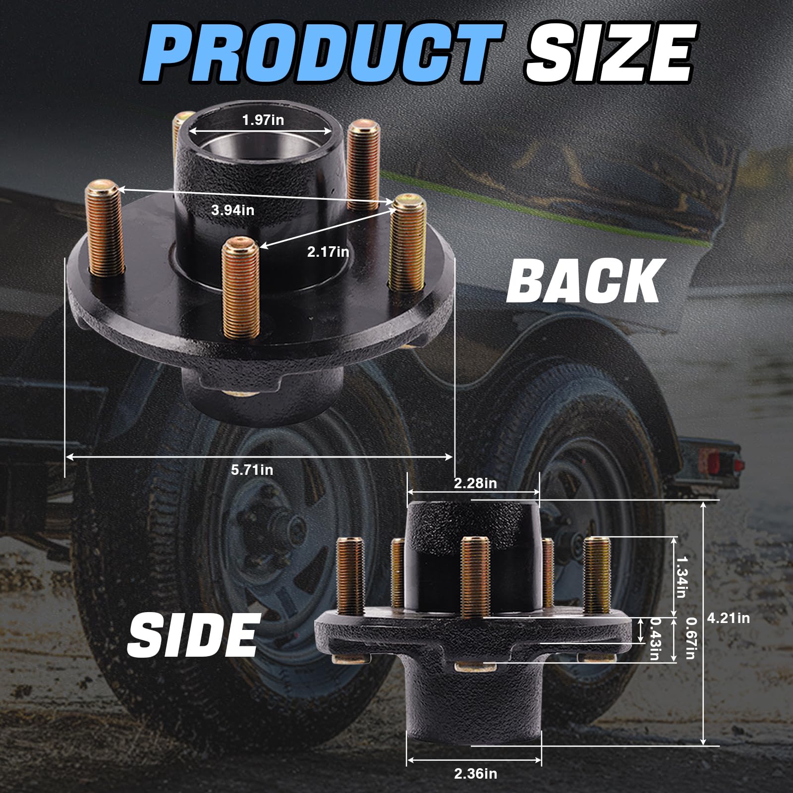 Conjunto de Cubo de Eje y Rodamiento de Rueda L44649 de - Imagen 4
