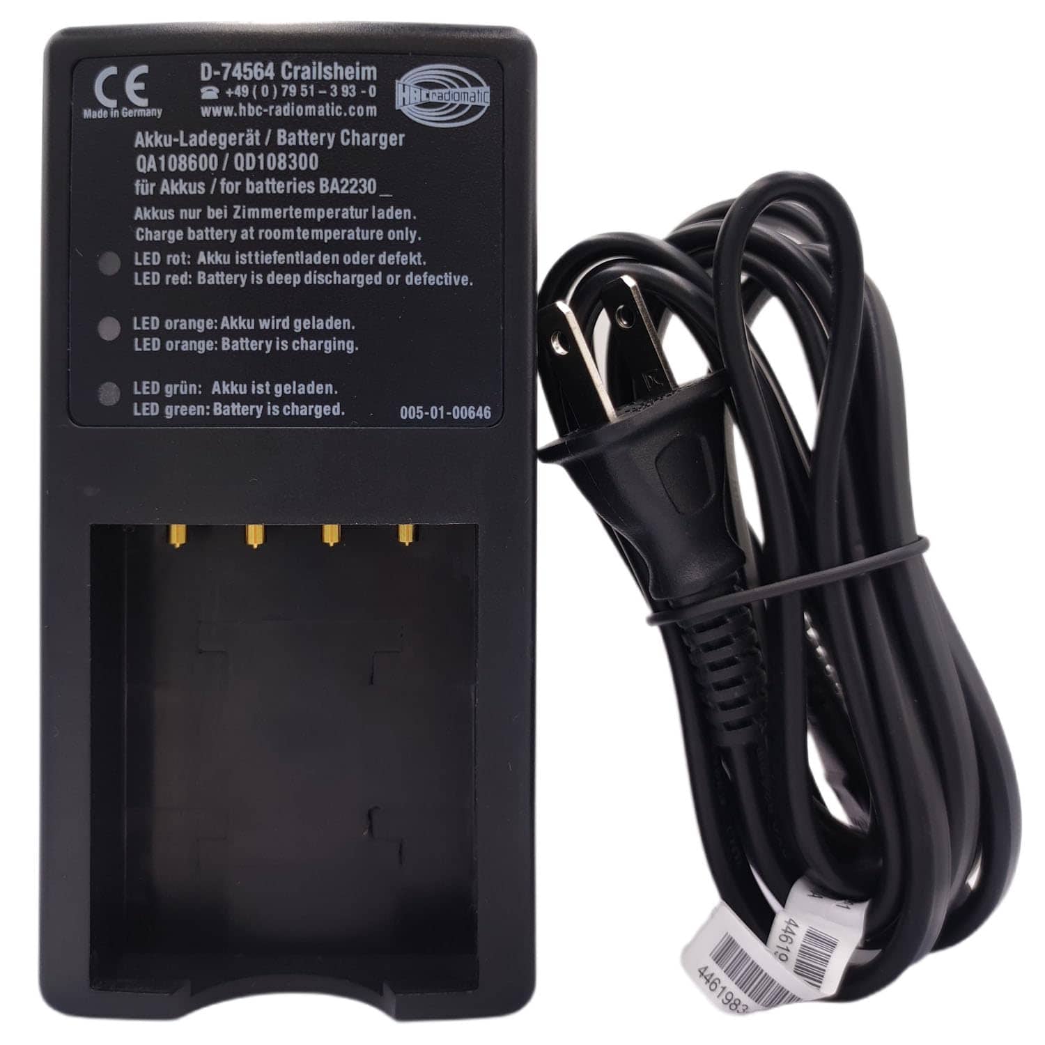Cargador de batería HBC D-74564 para BA223030 2.1Ah 36V - Imagen 3