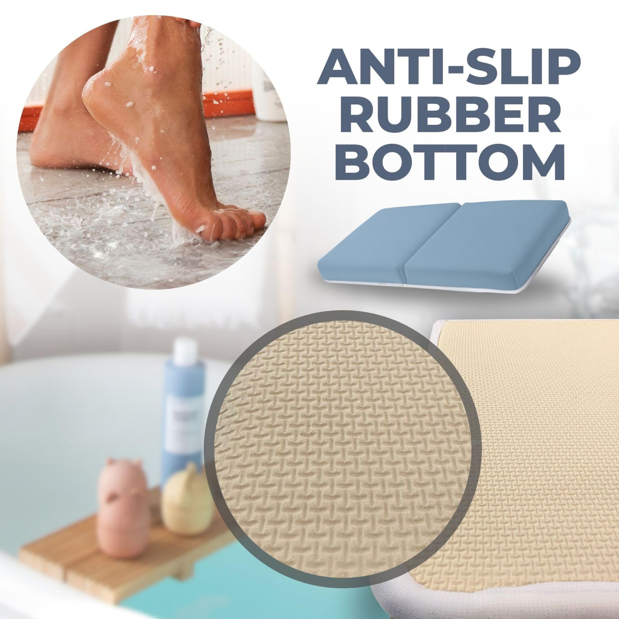 Juego de Almohadilla de Rodillas y Codo para Baño de Bebé - Imagen 7