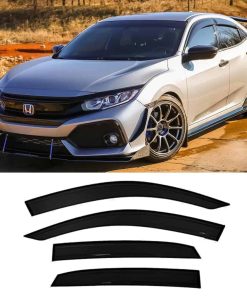 Puermto 94682 Juego de 4 viseras de ventana lateral