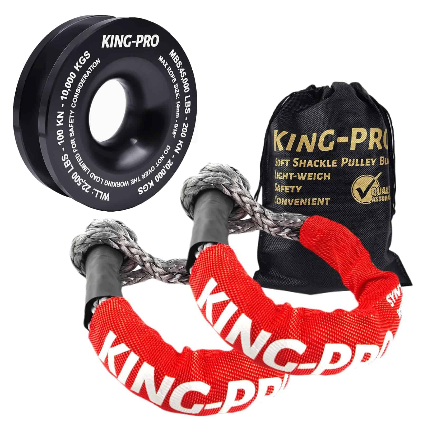 Anillo de Recuperación KING-PRO 7/16"x20" 2PCS Soft Shackle
