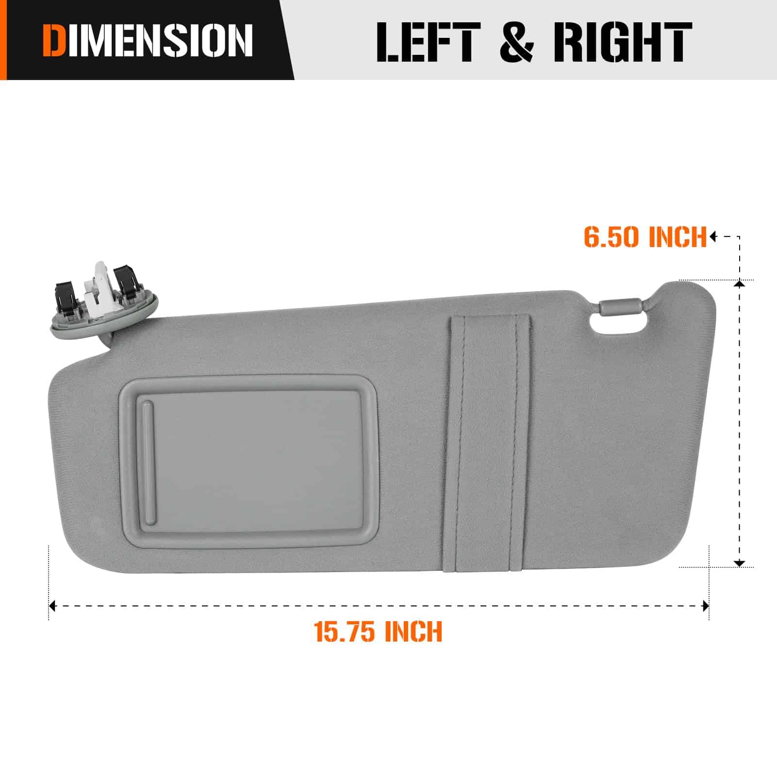 Visera del Sol Izquierda y Derecha con Luz para Toyota - Imagen 6