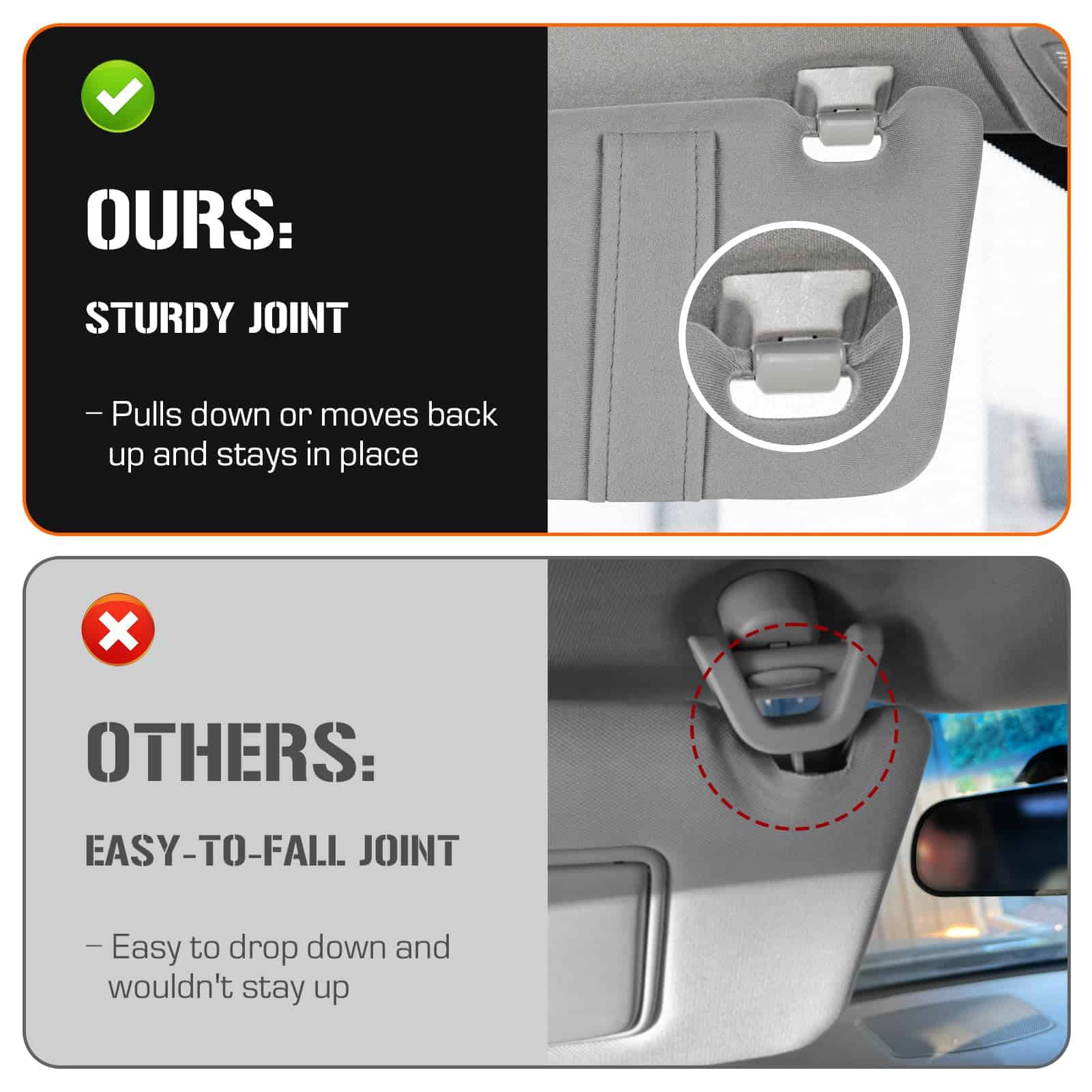 Visera del Sol Izquierda y Derecha con Luz para Toyota - Imagen 7