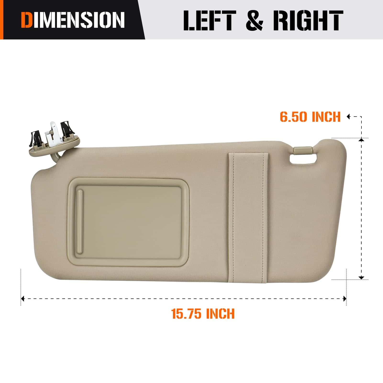 Visera para el Sol Izquierda y Derecha con Luz para Toyota - Imagen 6