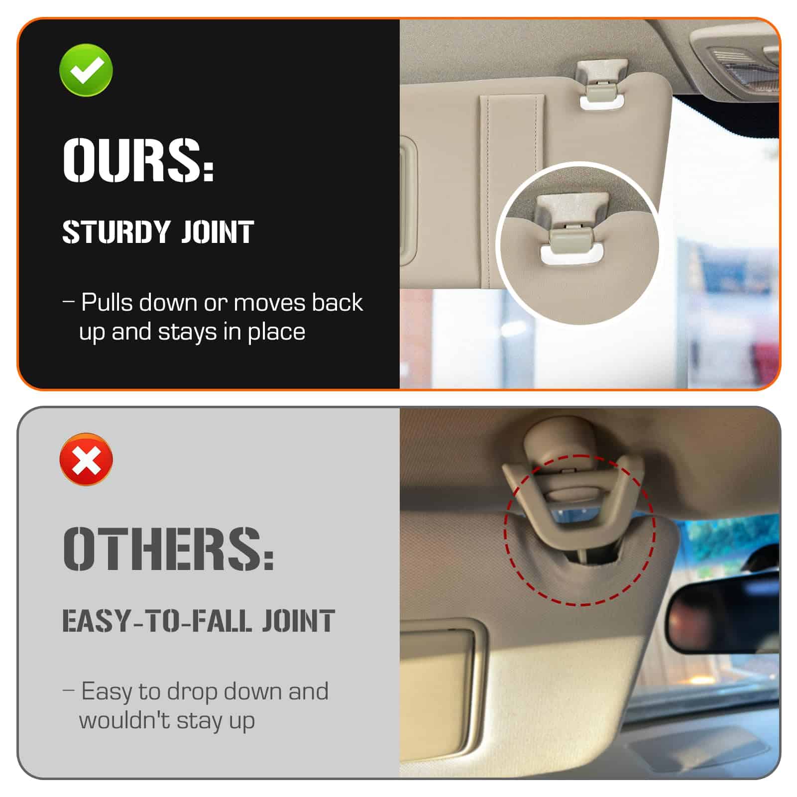 Visera para el Sol Izquierda y Derecha con Luz para Toyota - Imagen 7