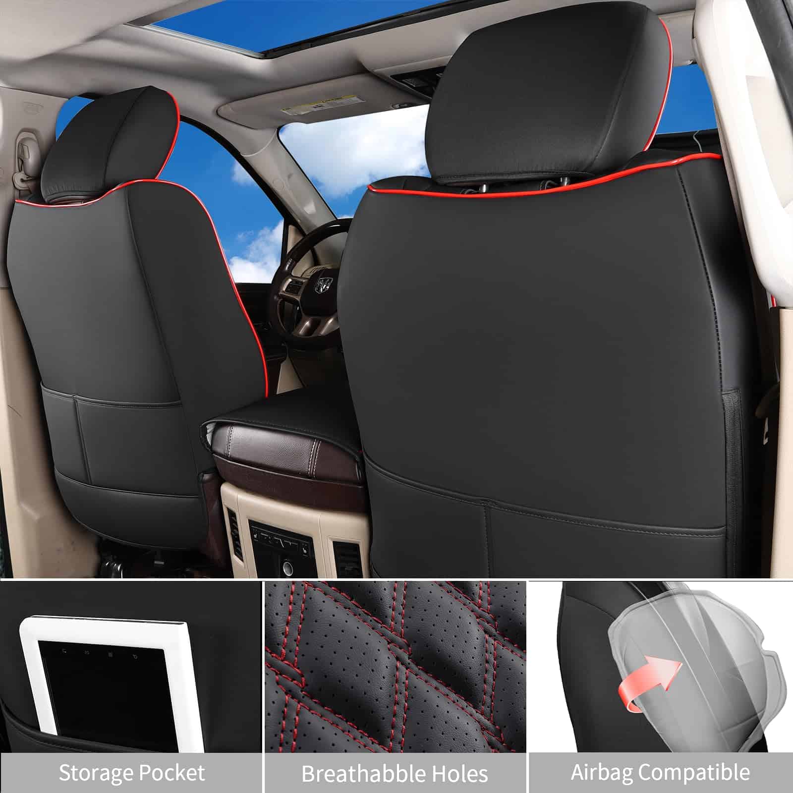 Fundas para Asientos de Dodge Ram, Cubierta de Asiento de - Imagen 3