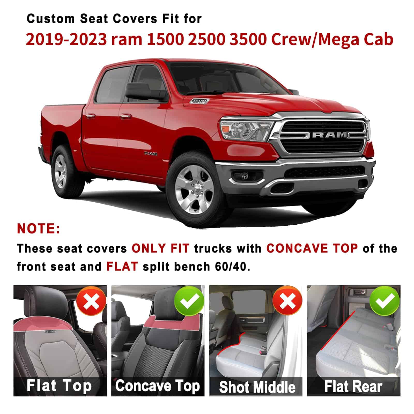 Fundas para Asientos de Dodge Ram, Cubierta de Asiento de - Imagen 7