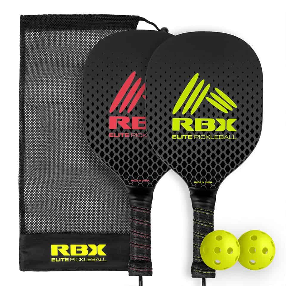 Set de Equipos de Pickleball RBX (2 Paquete 2 Paletas, 2