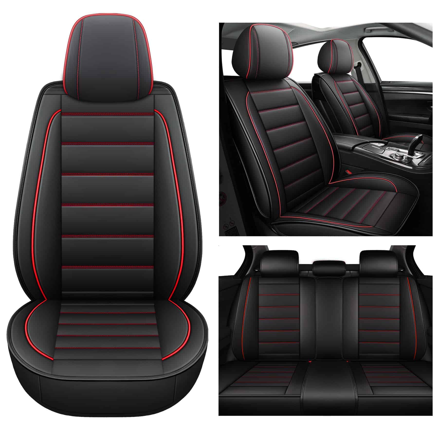 Fundas de asiento de cuero para automóvil CAPITAUTO,