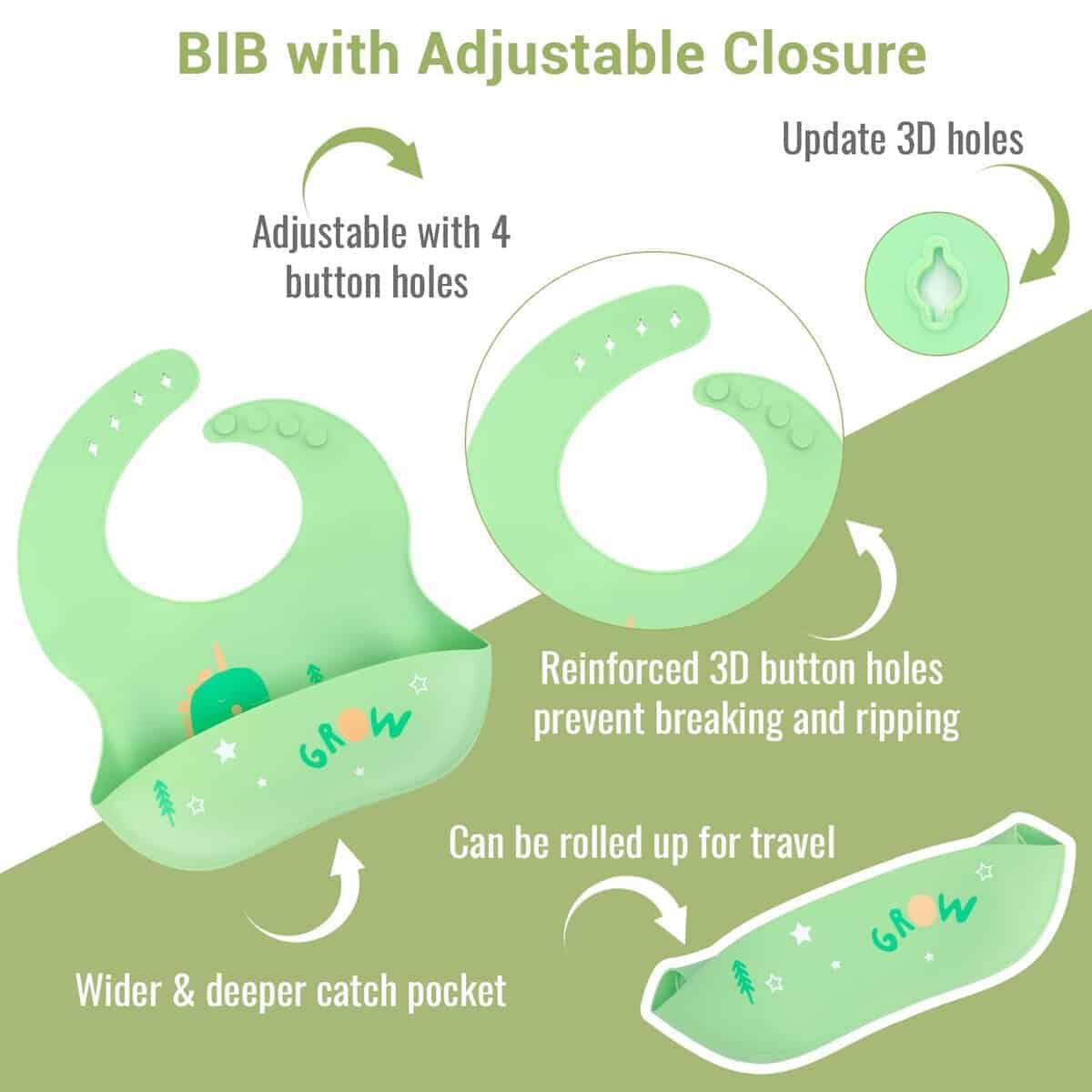 Set de Platos de Bambú alohaBliss para Bebés - Platos con - Imagen 3