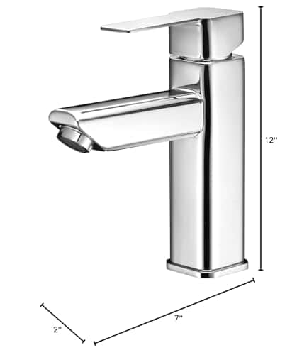 Grifo de Lavabo Angular Moderno para RV -Cromo Pulido - Imagen 9