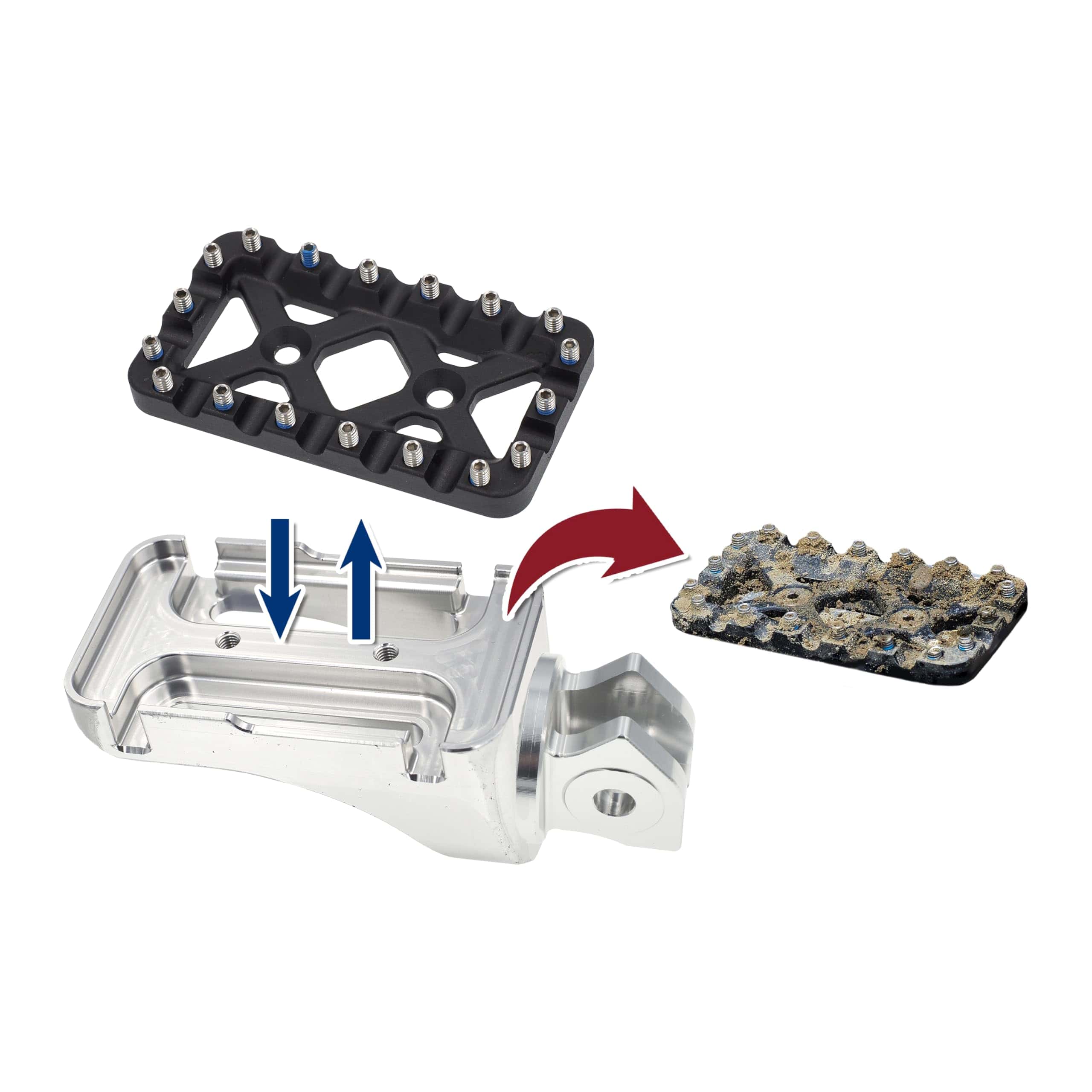 PIVOTRAX Juego de Pedales para Pie The Brick Series - Imagen 5